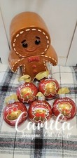 Personalize Gingerbread 5 Family Christmas Tree Ornaments