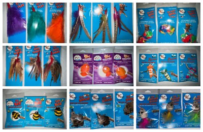 GO CAT TOY INTERACTIVE CATNIP REFILLS ASSORTED CAT KITTEN ATTACHMENT 3 COUNT