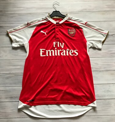Arsenal 2015-2016 Home Football Shirt Jersey Puma Size L