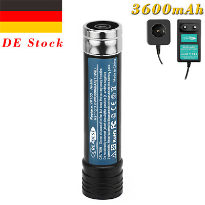 3.6V 3600mAh Ni-MH Akku/Ladegerät Für Black&Decker VP100 VP130 VP940 VP3621 S110