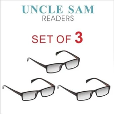 One Power Glasses Readers Reading Glasses for Women Men Pack of 3 .5X - 2.5X