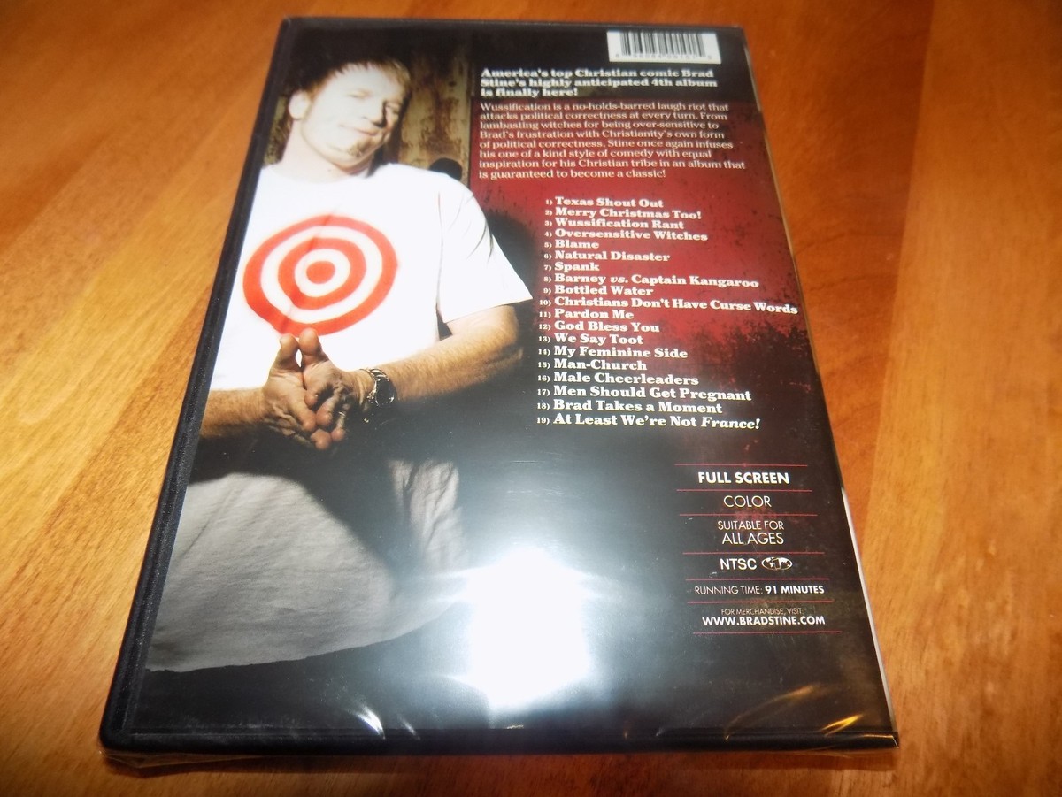 WUSSIFICATION BRAD STINE Clean Comedy Comedic Performance DVD SEALED NEW