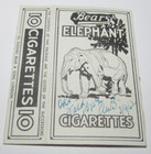 VINTAGE EMPTY Cigarette Flat Cardboard Box Thomas Bears & Sons London Elephant — photo 1