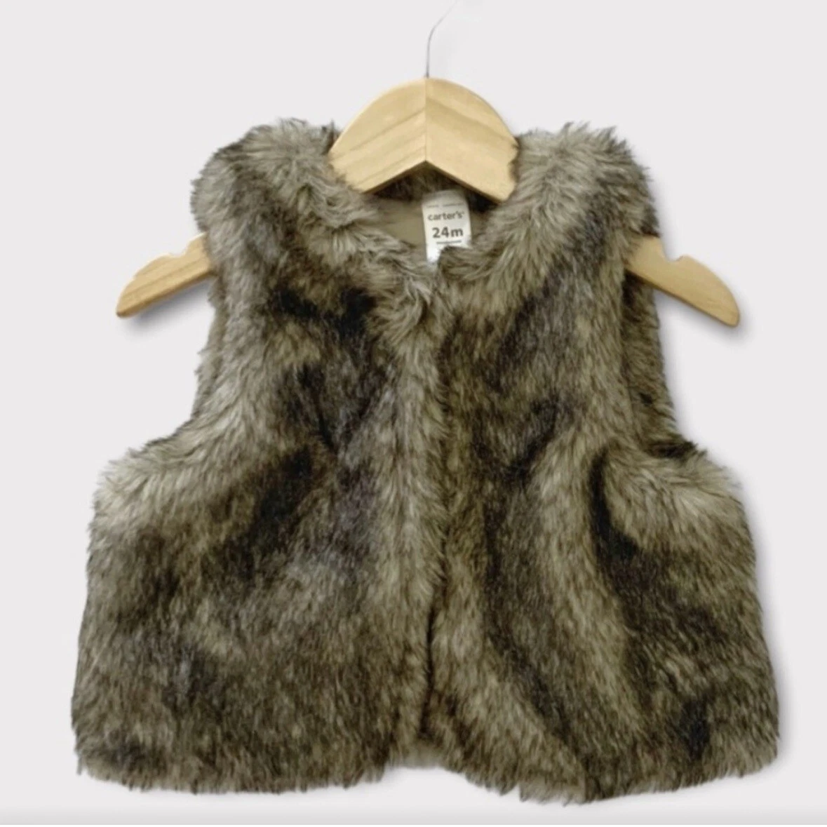 Carters fur deals vest