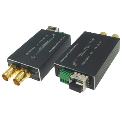 12G SDI Extender Fiber Optic LC Converter 4K Video RS485 Transmitter Receiver