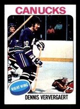 1975 Topps Hockey #42 Dennis Ververgaert NM/MT *d2