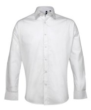 Image of Mens Long Sleeve Shirt Easy Care Premium Poplin Casual Business Office Work Wear