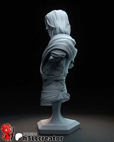 Viktor Bust – Arcane - League Of Legends- 3D Printed Resin Miniature – Unpainted - Imagen 2 de 7