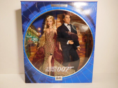 James Bond 007 and Barbie, Collector Edition Set, Dated 2002, NRFB