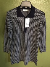 100% Authentic ZARA Navy Blue and White Z Print Dress Size: S