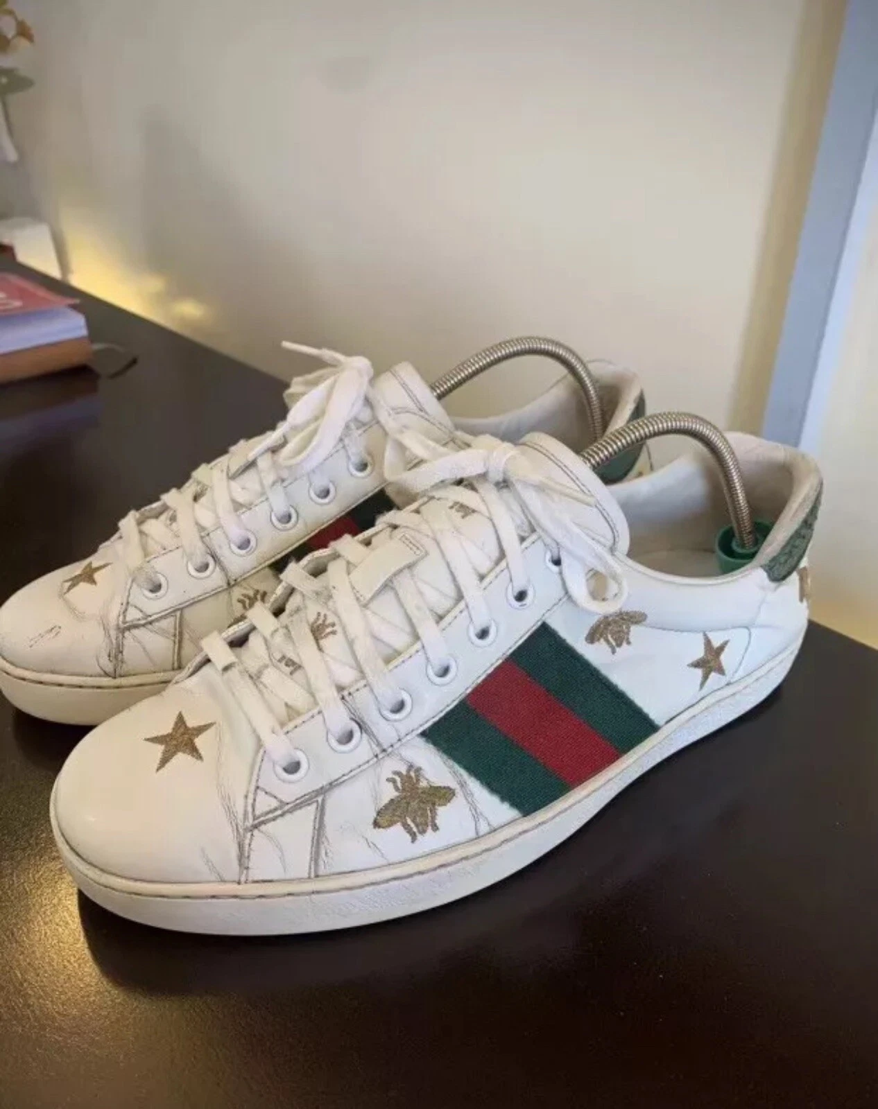 Baskets Gucci Ace « Bees and Stars » 386750 US 7,5    UK 7