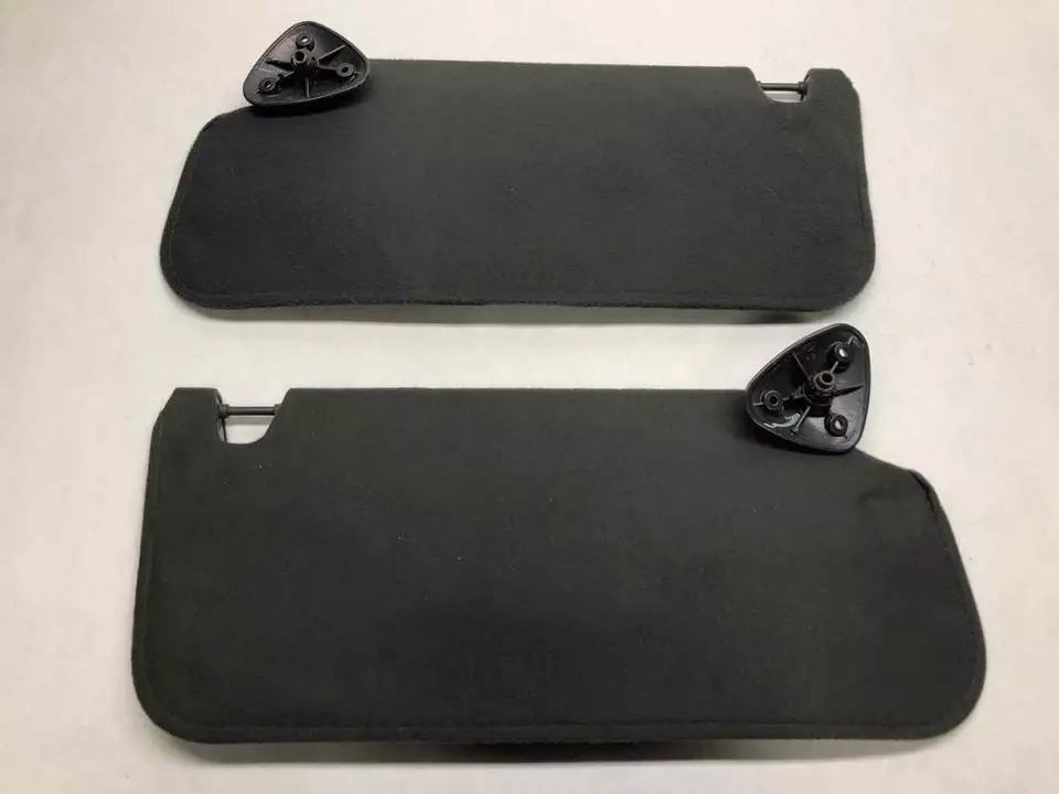 Chevy S10 2000 2001 2002 gris oscuro izquierda derecha parasol par tela suelta Foto 4 de 4