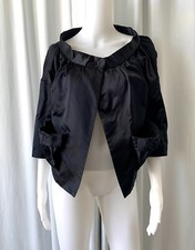 Black Satin Crop Jacket Marni Sample No Label M