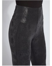 Lysse New York Patterned Matilda Foil Legging Small Snake Print 108 Black