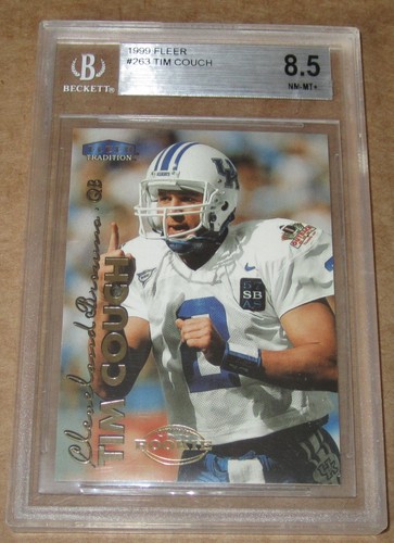 1999 FLEER TRADITION TIM COUCH ROOKIE CARD GRADED BY BECKETT 8 5 EBay
