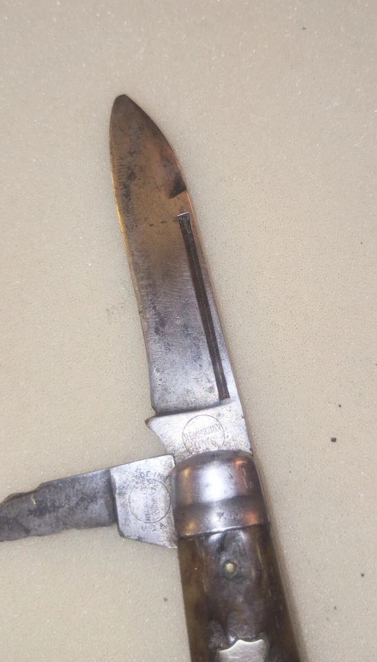 Navaja de Bolsillo Antigua Remington UMC R103 Swell End Jack - Ciervo - Leer Descripción Foto 4 de 4