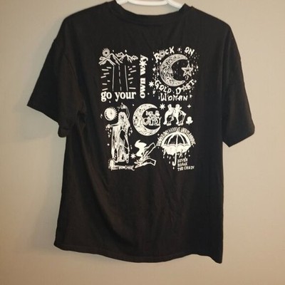 FLEETWOOD MAC T-Shirt Black Double Sided Graphic Tee Go Your Own Way PA10187