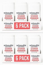 12 Schmidt's GERANIUM FLOWER Natural Deodorant .70 TRAVEL SIZE Sealed