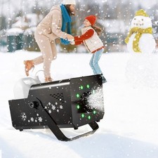 Uimoso Portable Hanging Snow Maker with Lights 1500W Remote  DMX512 Control