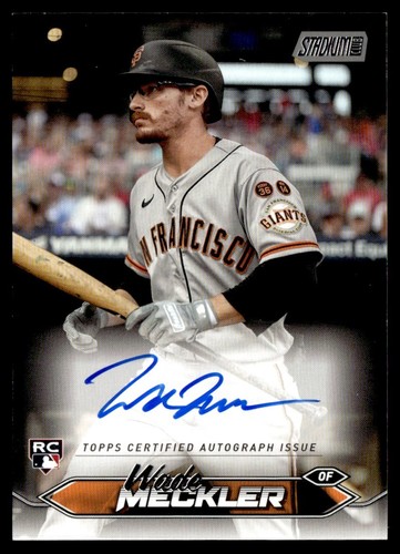 2024 Topps Stadium Club Auto Wade Meckler RC #SCBA-WM