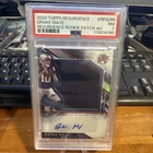 2025 Topps Resurgence Drake Maye RC Rookie PW Jersey AUTO #RPA-DM PSA 7