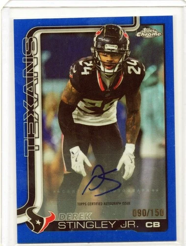 2025 Topps Chrome Derek Stingley Jr. Chrome Autographs (RAW)