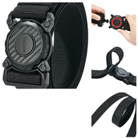 Taktischer GüRtel Herren Elastisch Schwarz-B. 135 Cm Mit Schnellverschluss Nylon