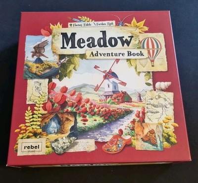 Meadow: Abenteuerbuch Rebell Brettspiel Kampagne Wanderung Erweiterung mit Höhle Promo sehr guter Zustand