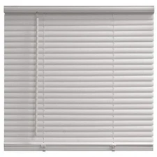 Mainstays 1" Cordless Vinyl Light Filtering Mini Blinds, White,23" W x 42" L New