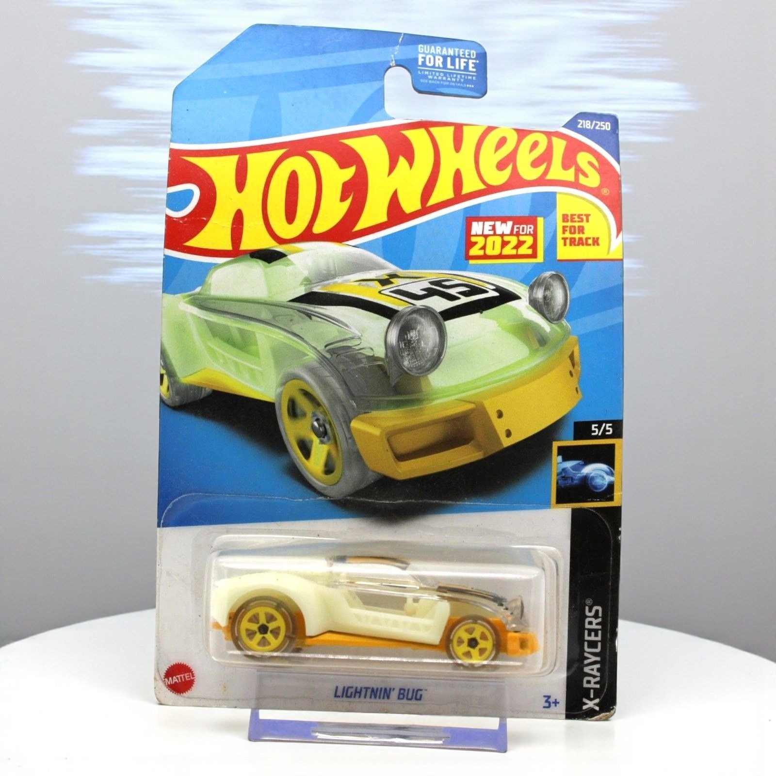 Hot Wheels 2022 X-Raycers Lightnin Bug Die-Cast Car 5/5 Yellow & White