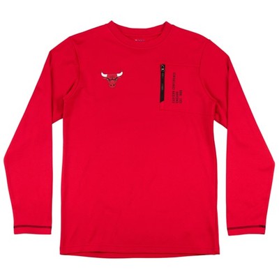 NBA Chicago Bulls Men's Off the Hook Performance Sweatshirt in Red, Large