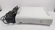Microsoft Xbox 360 White 20GB Console HDMI w/ HDD Power Supply Tested Working