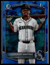 2025 Bowman Chrome Sapphire Kendry Martinez #BCP-159 1st Seattle Mariners