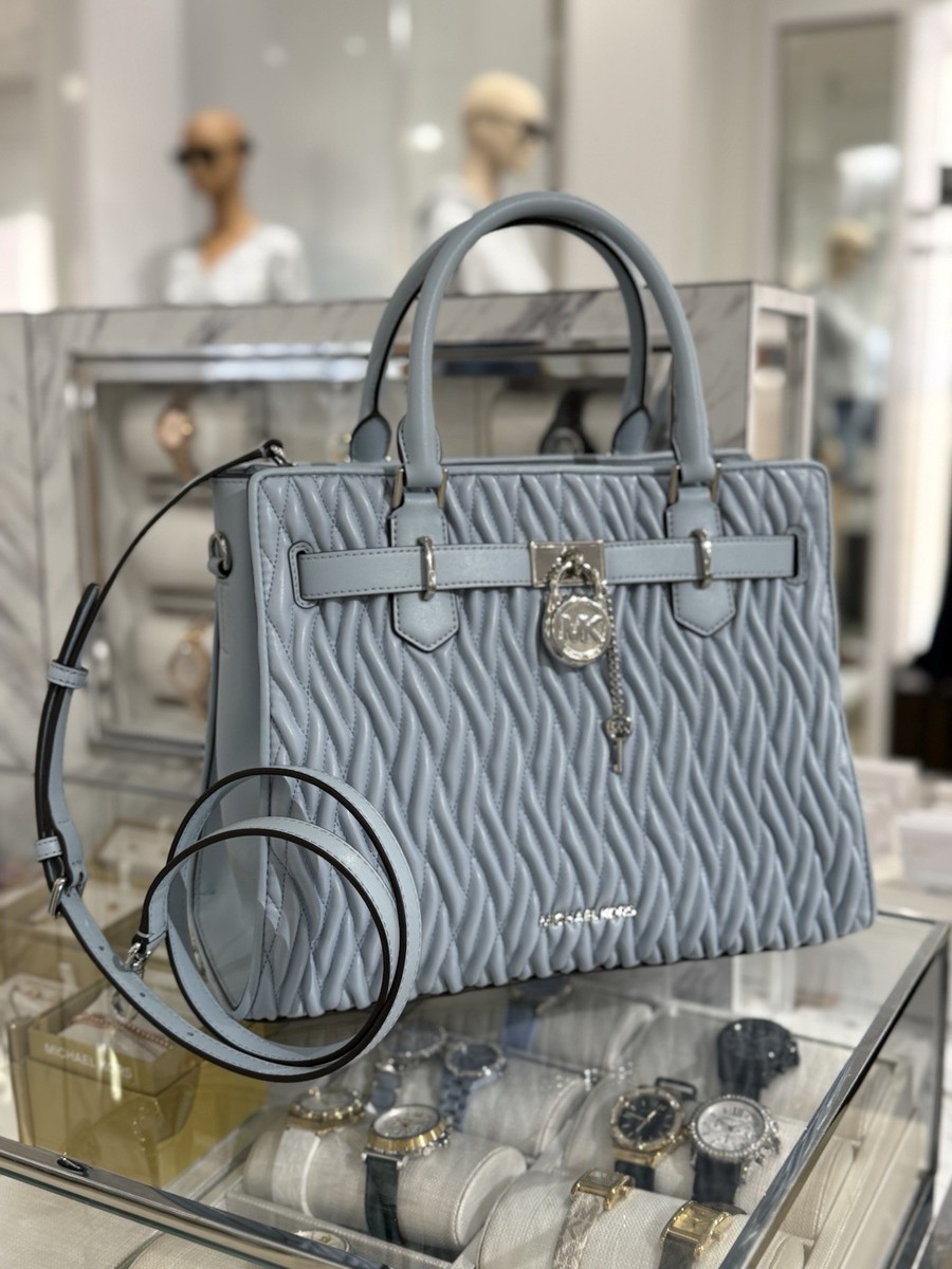 Michael Kors Hamilton Medium Matelassé Handbag Crossbody Satchel