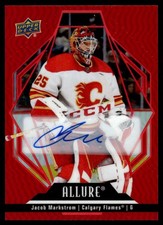2022-23 Upper Deck Allure Autographs Red Rainbow Jacob Markstrom Auto Calgary