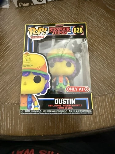 Funko Pop Dustin 828 Stranger Things Black Light Vinyl Figure Target Exclusive