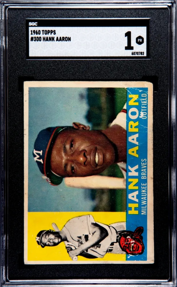 1960 Topps Hank Aaron #300 SGC 1