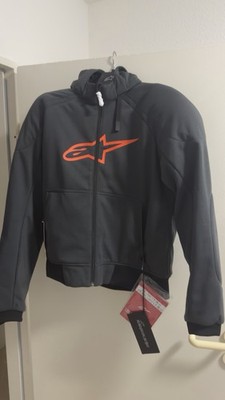 Alpinestars Chrome Sport Tar Grau Orange Hoodie Größe L ca. 10 Mal Getragen