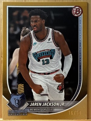 Jaren Jackson Jr. 2025-26 Bowman - Gold Paper /50 - Memphis Grizzlies #137