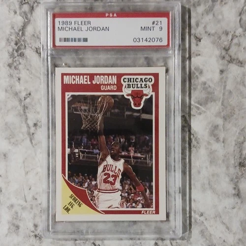 Fleer 1989 Michael Jordan #21 PSA 9 Chicago Bulls Basketball Card