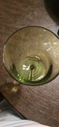 6 Vintage Green Vintage Crystal Wine Glasses — photo 6