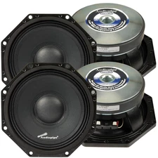 4x Audiopipe AOCT-850 8" Octagon Mid-Bass Speakers - 250 Watts Rms 8-ohm