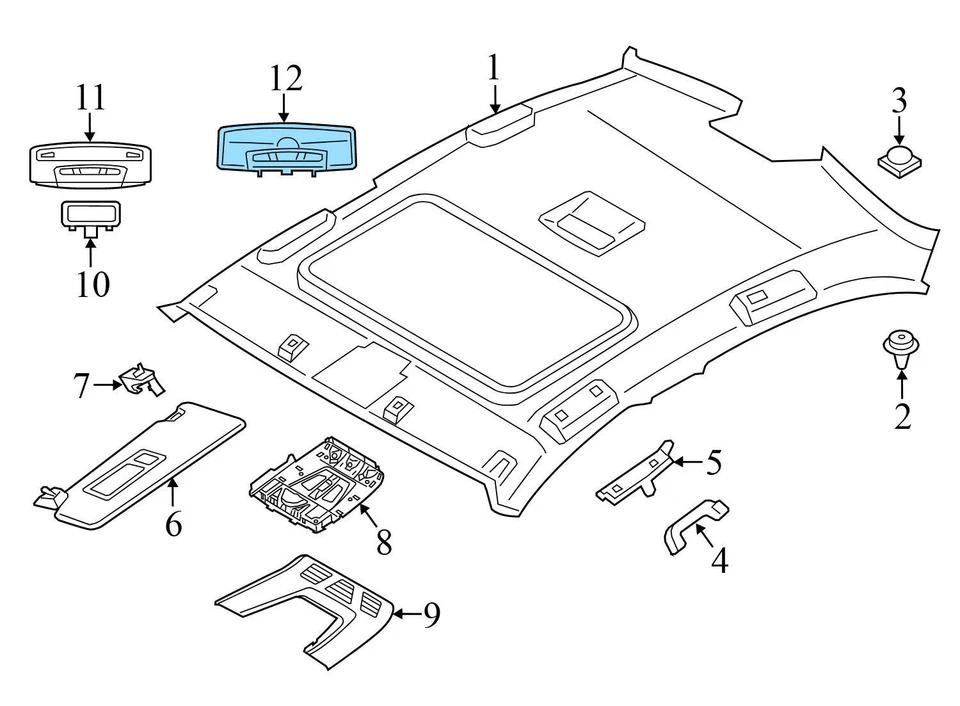 BMW 430I XDRIVE GRAN CUPÉ 2017-2020 - luz de lectura cúpula trasera 9277930 Foto 3 de 4