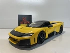 Maisto F80 Ferrari 1:18 Scale Model Diecast Car Yellow.
