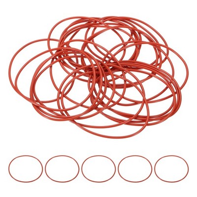 25Stück AS-037 Silikon O-Ring, 70A Härtegrad, 2-1/2'' ID, 2-5/8'' OD, 1/16'' Breite