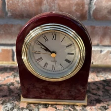 Unbranded Table, Shelf Clock With Roman Numerals, Seconds Hand Snd Alarm