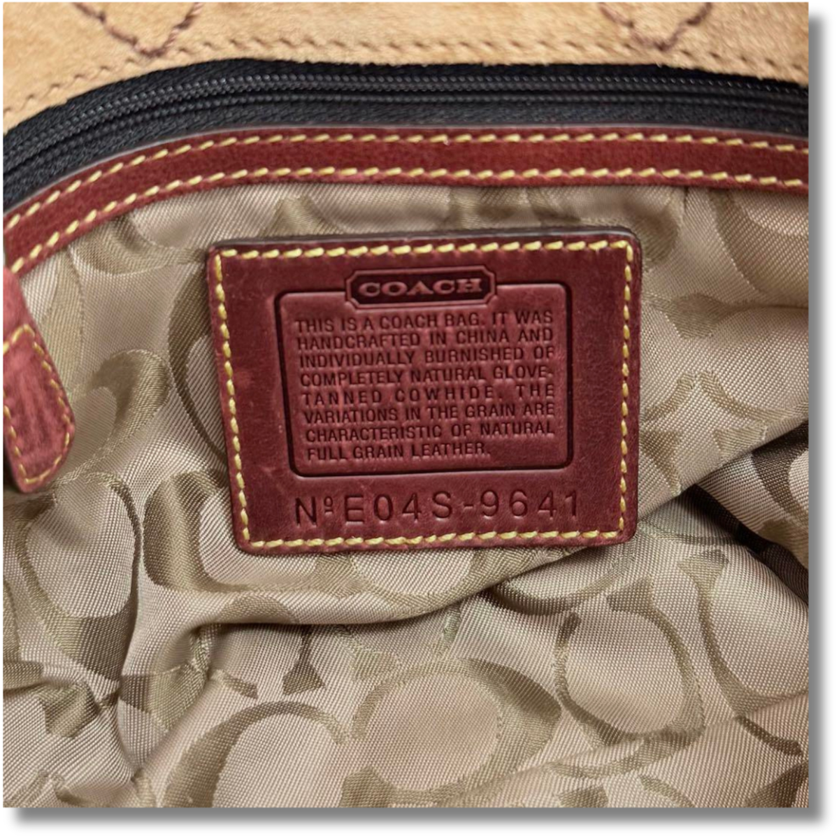 Coach Soho Burgundy Studs Leather Shoulder Bag Handbag Vintage