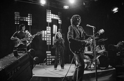 English rock group The Who perform the song 'Pinball Wizard' on th- Old Photo