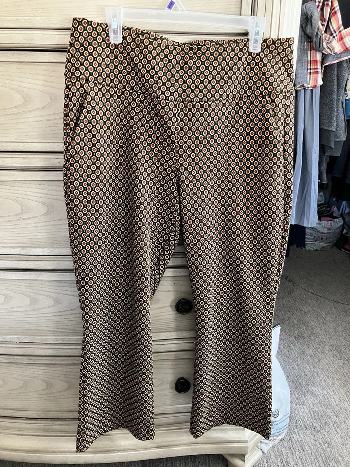 Pantalón Cabi Dandy 4689 Estampado Medallón, Talla Grande, Marrón Foto 4 de 4