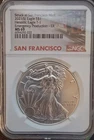 2021 S $1 Silver Heraldic Eagle T1 Emergency Production ER NGC MS-69